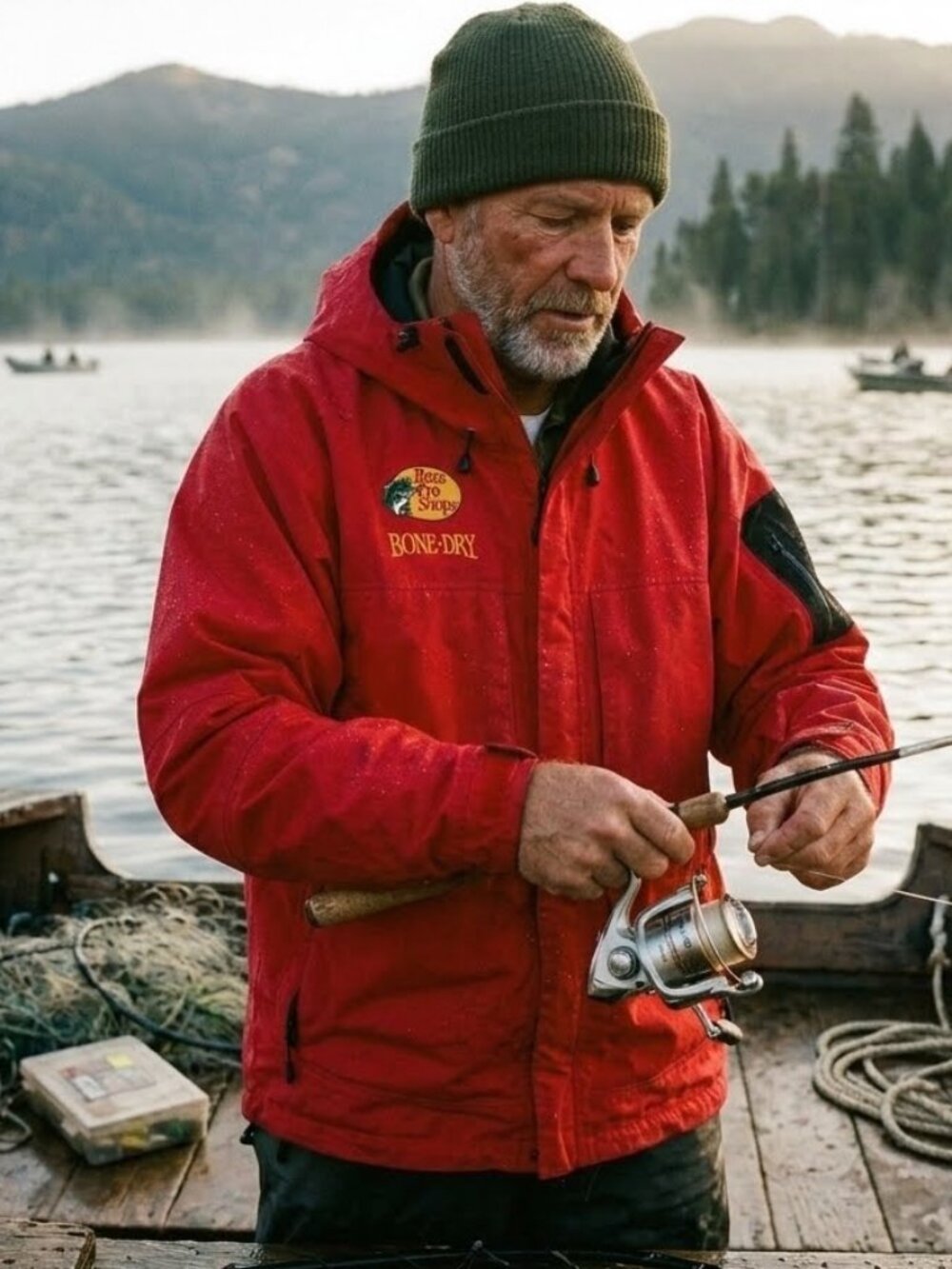 Bass Pro Shops Bone Dry Red Rain Suit Size XL